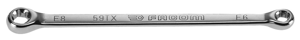 Facom 59tx ringsleutels met torx-ring e6 x e8 - 59TX.6X8