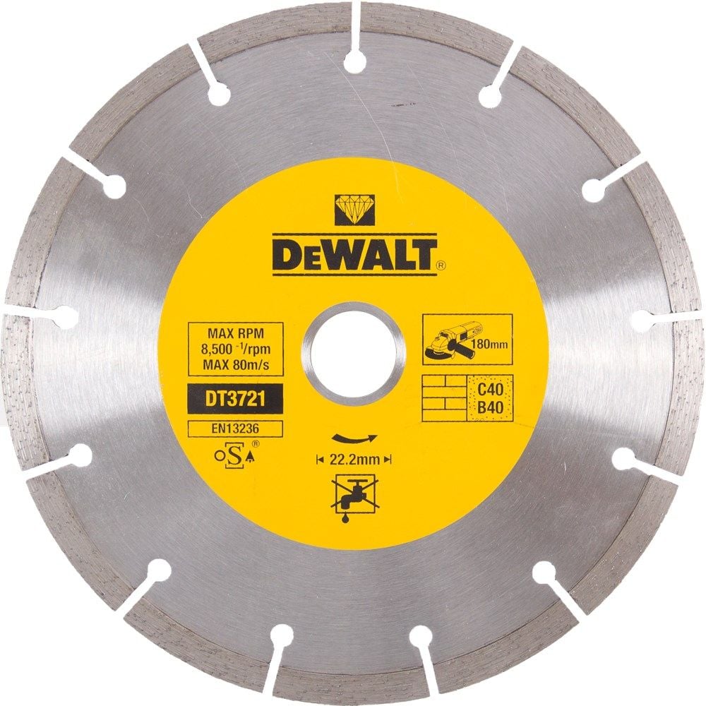 DeWalt Diamantblad gesegmenteerd 180mm - DT3721-QZ