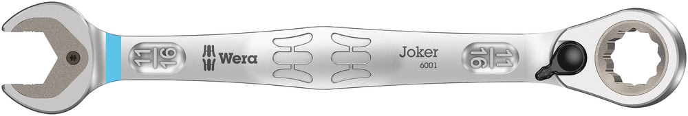 Wera Joker Switch Steek- en ringratelsleutel, inch, omschakelbaar, 11/16 duim x 234 mm - 1 stuk(s) - 05020081001