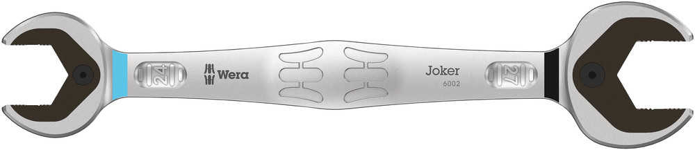 Wera Dubbele steeksleutel | 24 x 27 mm lengte 280 mm | mat verchroomd | 1 stuk - 05020262001 05020262001