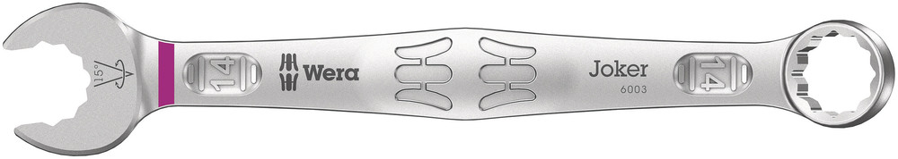 Wera Ring-steeksleutel | SW 14 mm lengte 167 mm | model A | gelegeerd gereedschapsstaal | 1 stuk - 05020205001 05020205001