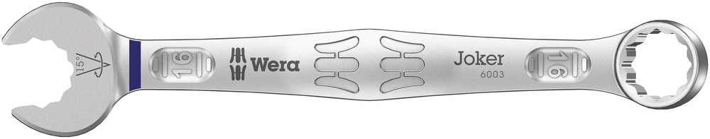 Wera Ring-steeksleutel | SW 16 mm lengte 182 mm | model A | gelegeerd gereedschapsstaal | 1 stuk - 05020207001 05020207001