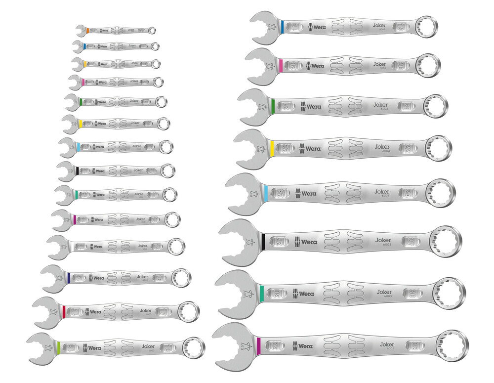 Wera 6003 Joker 22 set 1 | Ringsteeksleutel-set | 22-delig - 05020232001
