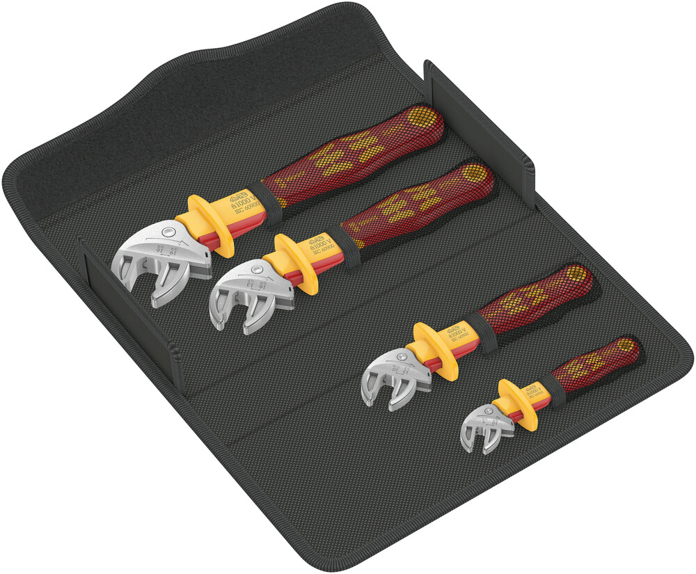 Wera 6004 Joker VDE | Zelfinstellende steeksleutelset | 4-delig | 7-19 mm - 05020170001