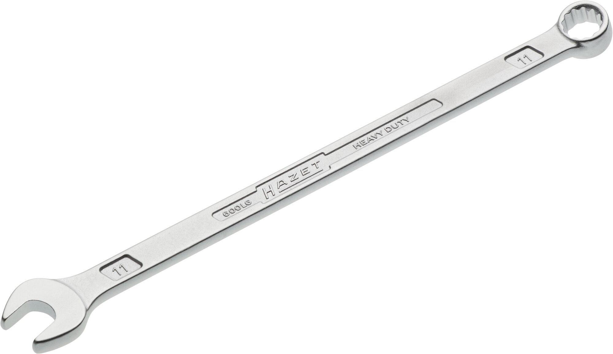 HAZET Ring-steeksleutel · extra lang · slanke uitvoering 600LG-11 · Buitentwaalfkant tractieprofiel · SW 11 mm