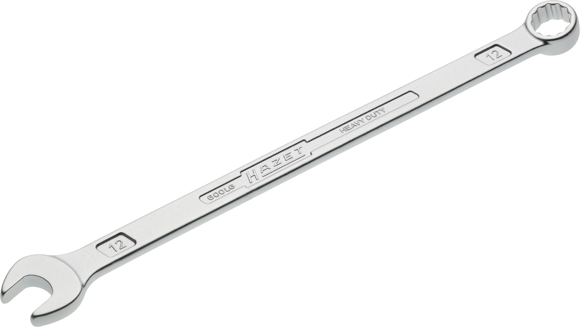 HAZET Ring-steeksleutel · extra lang · slanke uitvoering 600LG-12 · Buitentwaalfkant tractieprofiel · SW 12 mm