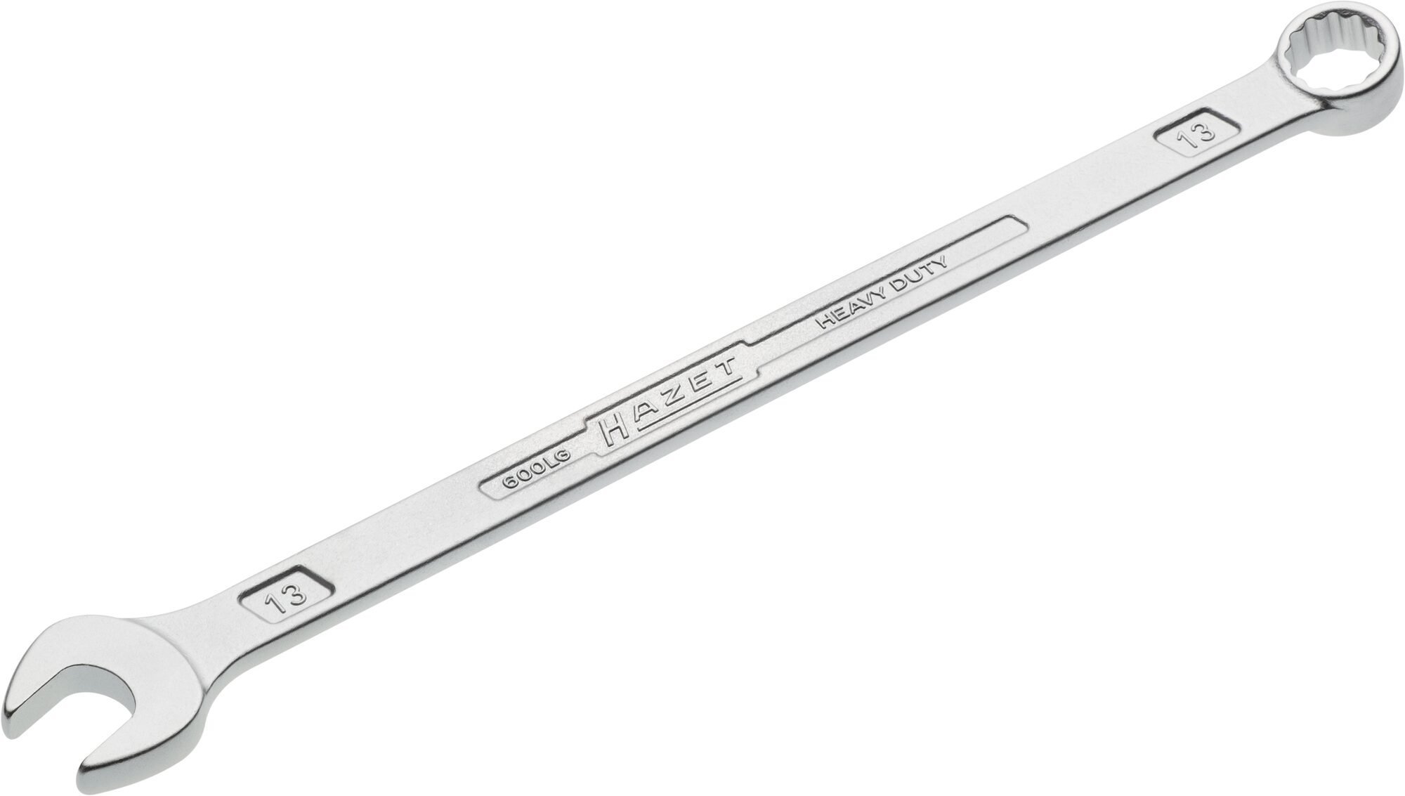 HAZET Ring-steeksleutel · extra lang · slanke uitvoering 600LG-13 · Buitentwaalfkant tractieprofiel · SW 13 mm