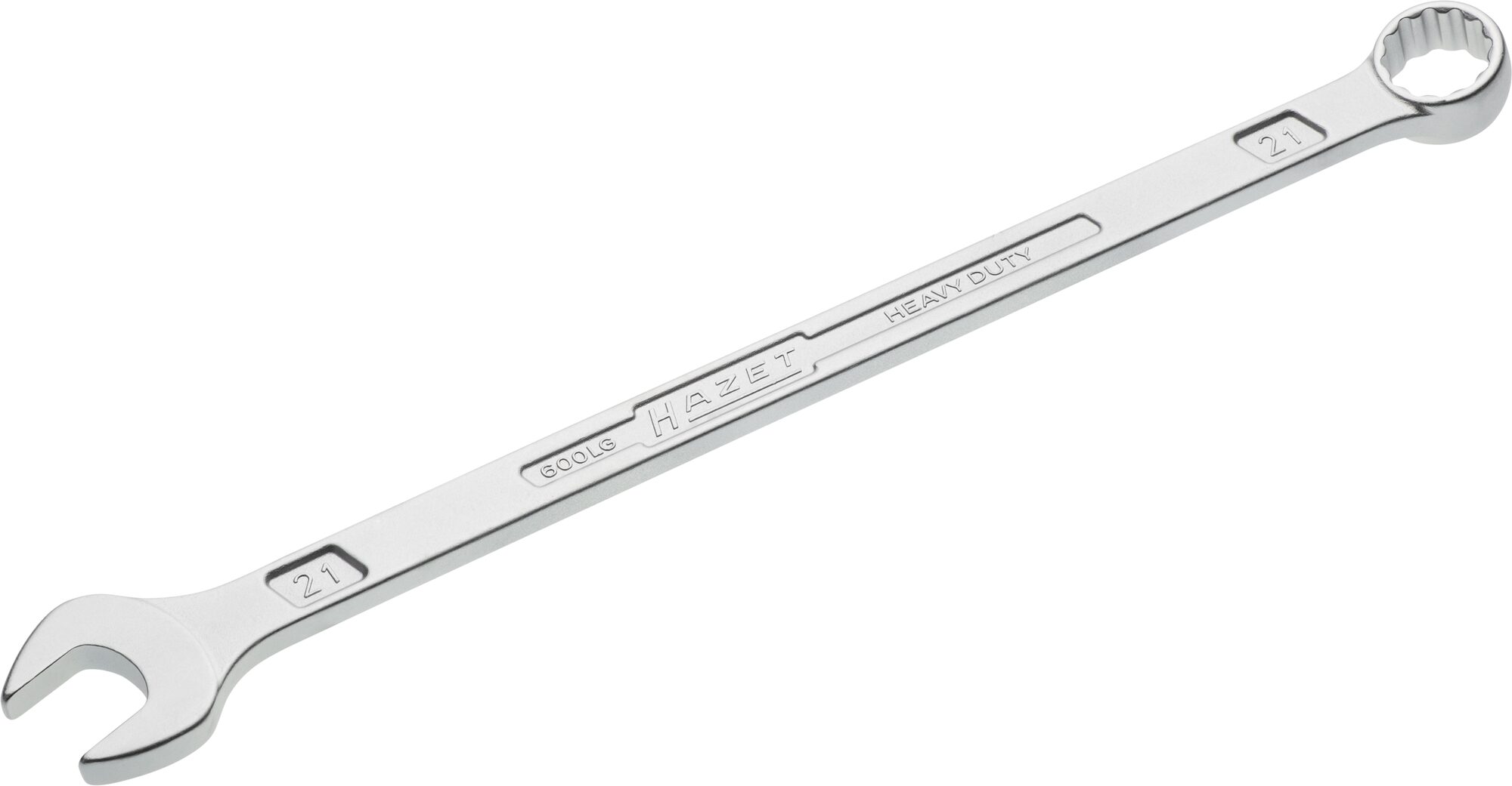 HAZET Ring-steeksleutel · extra lang · slanke uitvoering 600LG-21 · Buitentwaalfkant tractieprofiel · SW 21 mm