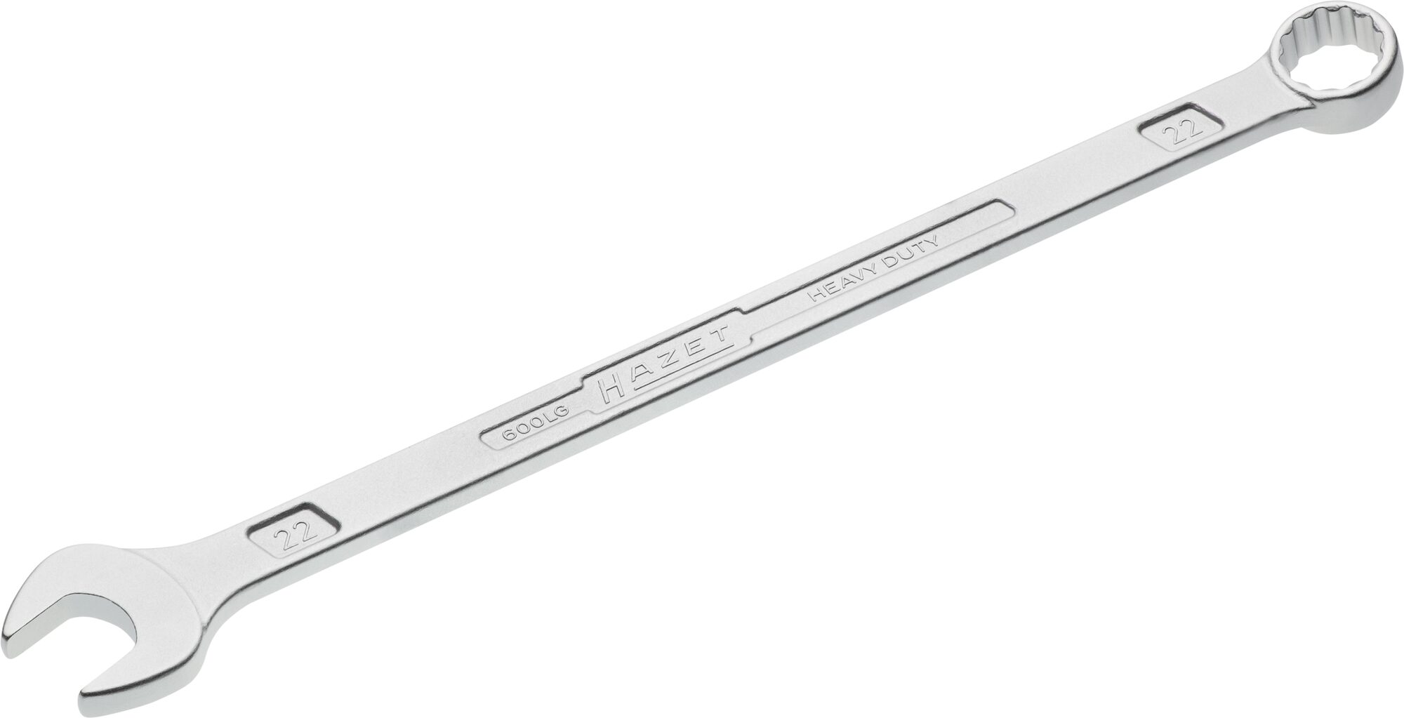 HAZET Ring-steeksleutel · extra lang · slanke uitvoering 600LG-22 · Buitentwaalfkant tractieprofiel · SW 22 mm