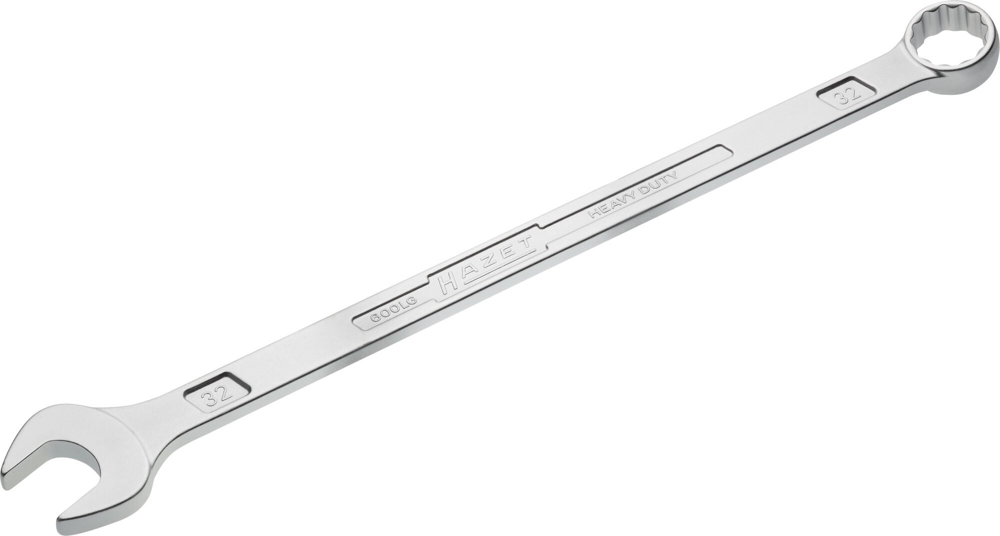 HAZET Ring-steeksleutel · extra lang · slanke uitvoering 600LG-32 · Buitentwaalfkant tractieprofiel · SW 32 mm