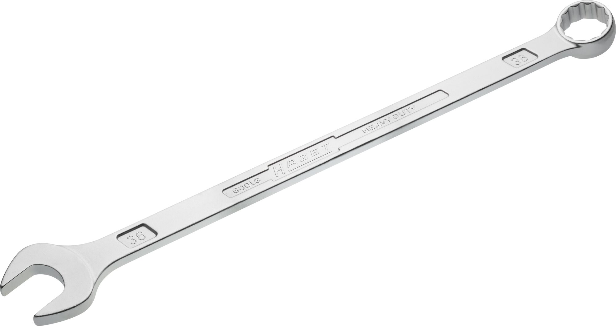 HAZET Ring-steeksleutel · extra lang · slanke uitvoering 600LG-36 · Buitentwaalfkant tractieprofiel · SW 36 mm