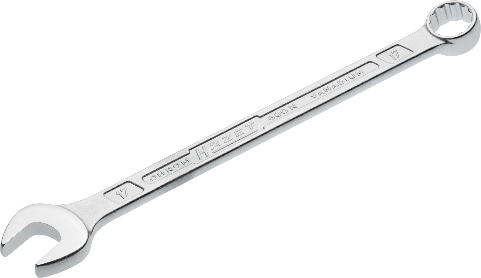 HAZET Ringsteeksleutel 600N-17 · Buitentwaalfkant tractieprofiel · SW 17 mm