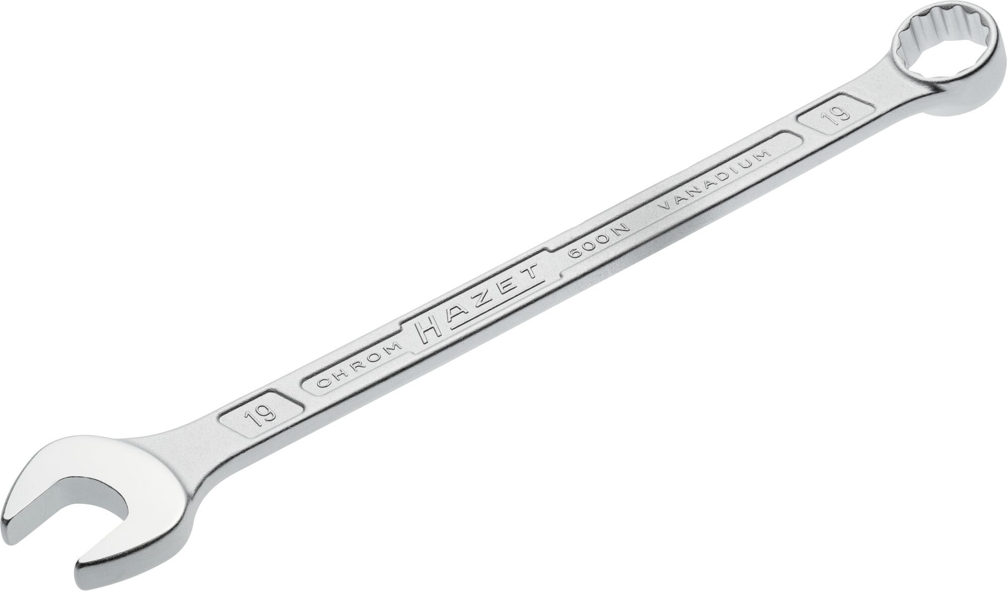 HAZET Ringsteeksleutel 600N-19 · Buitentwaalfkant tractieprofiel · SW 19 mm