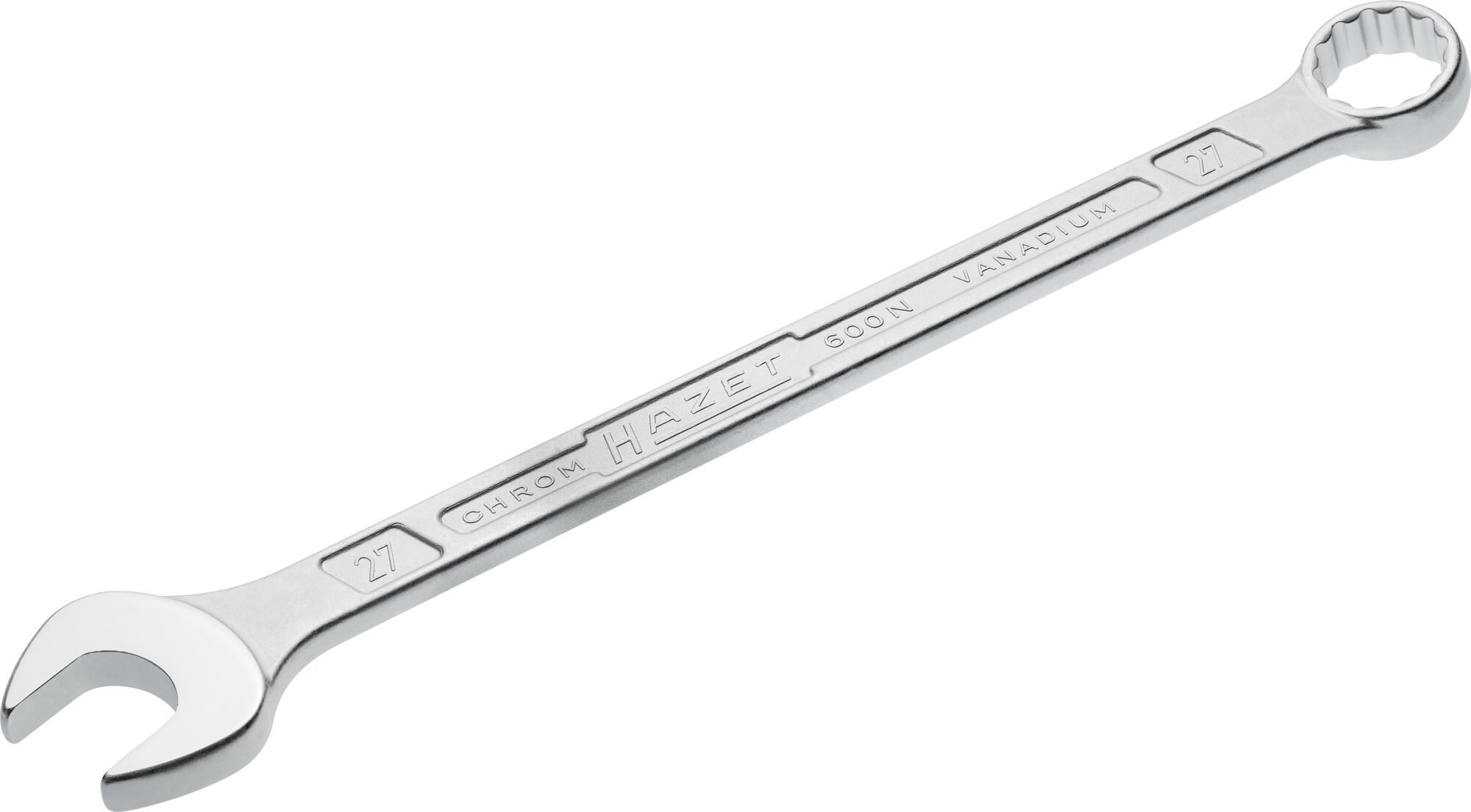 HAZET Ringsteeksleutel 600N-27 · Buitentwaalfkant tractieprofiel · SW 27 mm