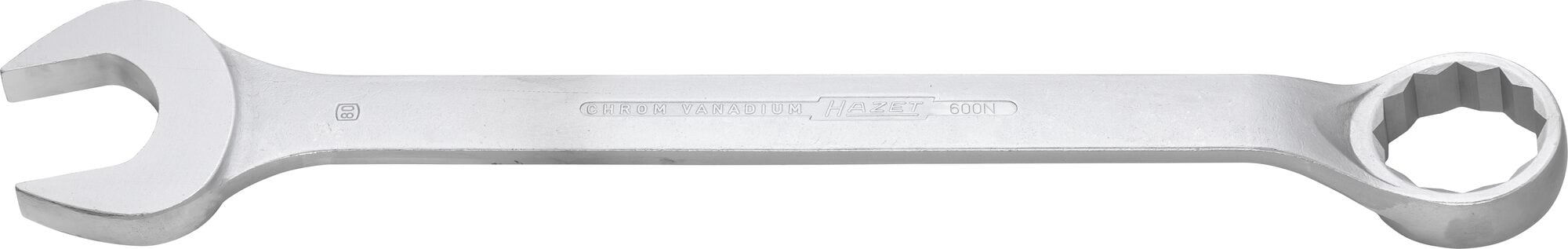 HAZET Ringsteeksleutel 600N-80 · Buitentwaalfkant profiel · SW 80 mm