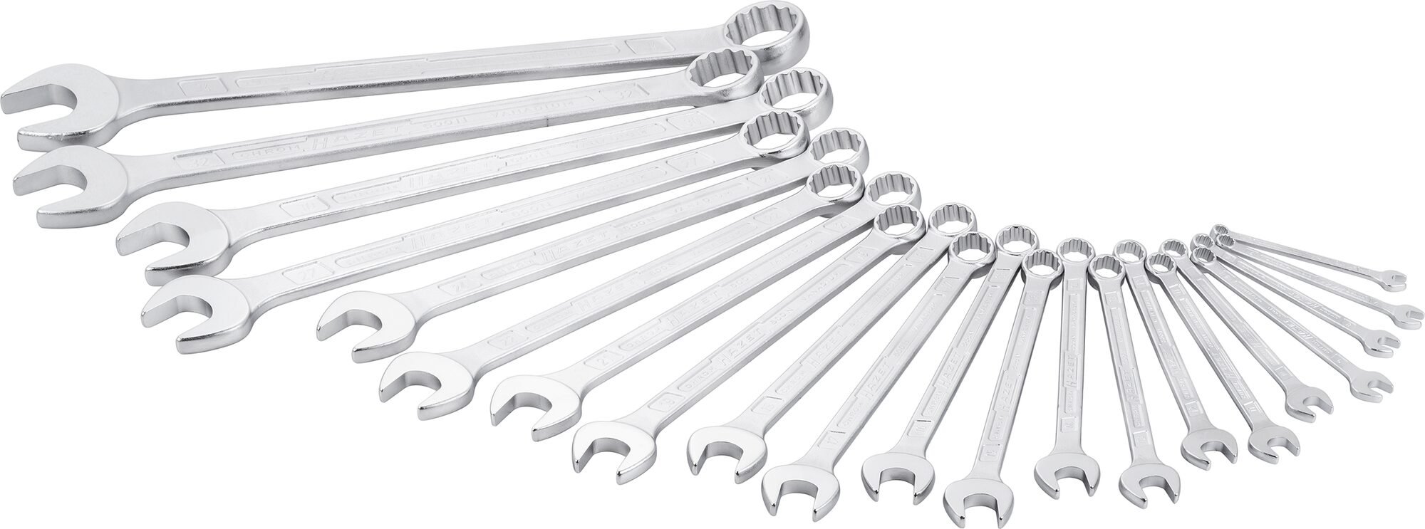 HAZET Ring steeksleutelset 600N/21 - Buitentwaalfkant tractieprofiel - 21-delig - 6 - 34