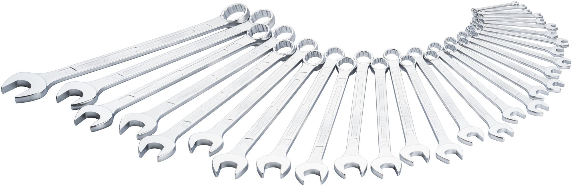 HAZET Ring steeksleutelset 600N/30 - Buitentwaalfkant tractieprofiel - 30-delig - 5,5 - 41