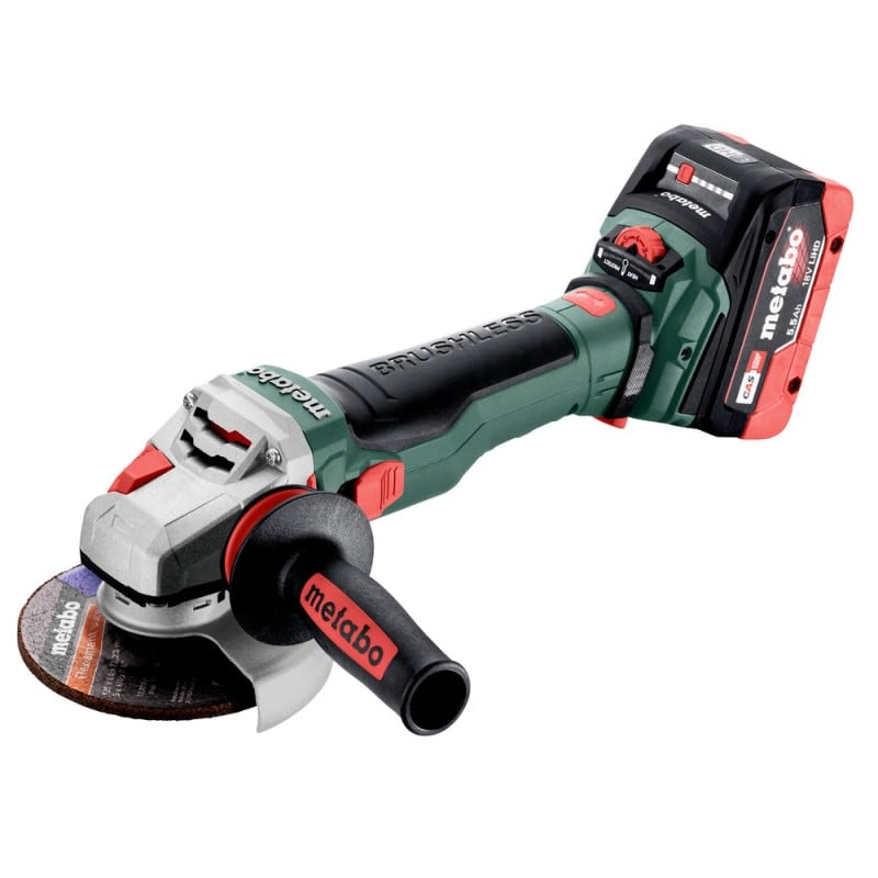 Metabo WVB 18 LTX BL 15-125 Quick | Accu Haakse Slijper | 18V | 125mm | 2 LiHD accu-packs en snellader | in metaBOX 601731660