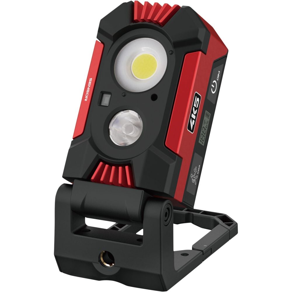 4K5 Tools HD 1500 Led-bouwspot met multifunctionele houder 602.401A