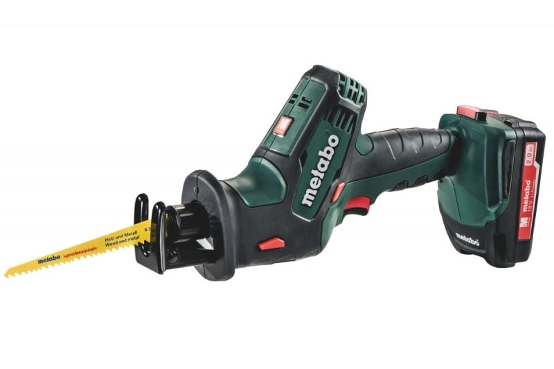 Metabo SSE18LTX Compact 18 Volt Accu Reciprozaag 0-3100 spm 2,0Ah Li-Ion In Koffer - 602266500