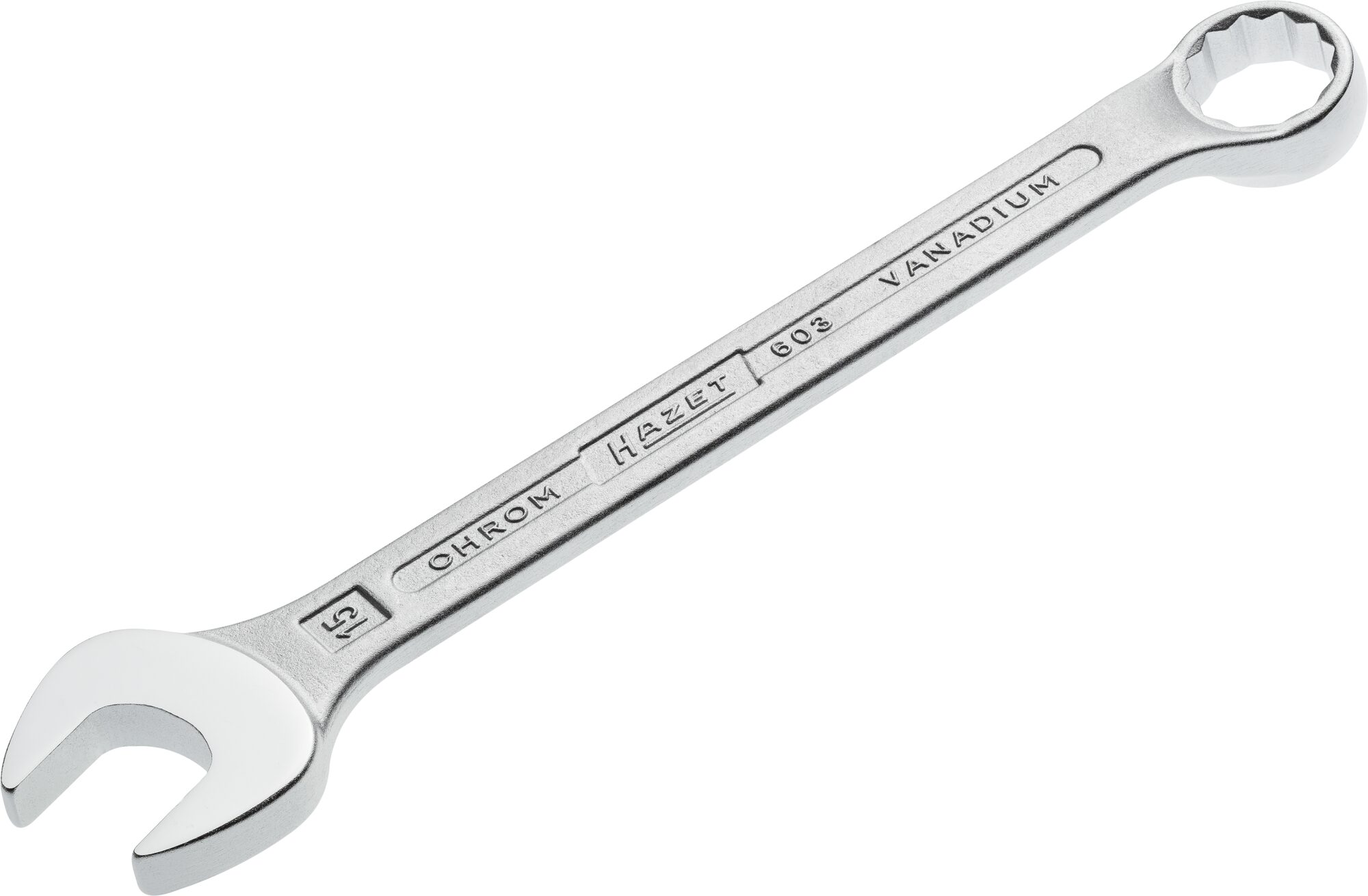 HAZET Ringsteeksleutel 603-15 · Buitentwaalfkant tractieprofiel · SW 15 mm
