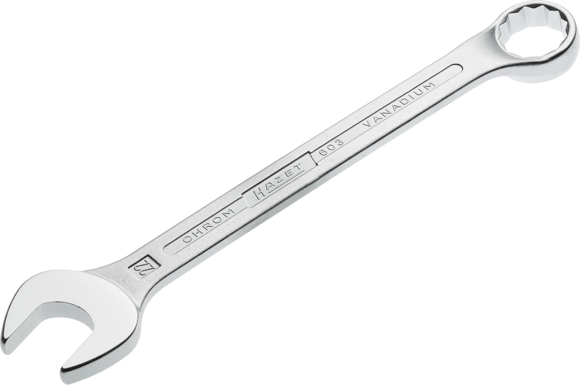HAZET Ringsteeksleutel 603-22 · Buitentwaalfkant tractieprofiel · SW 22 mm