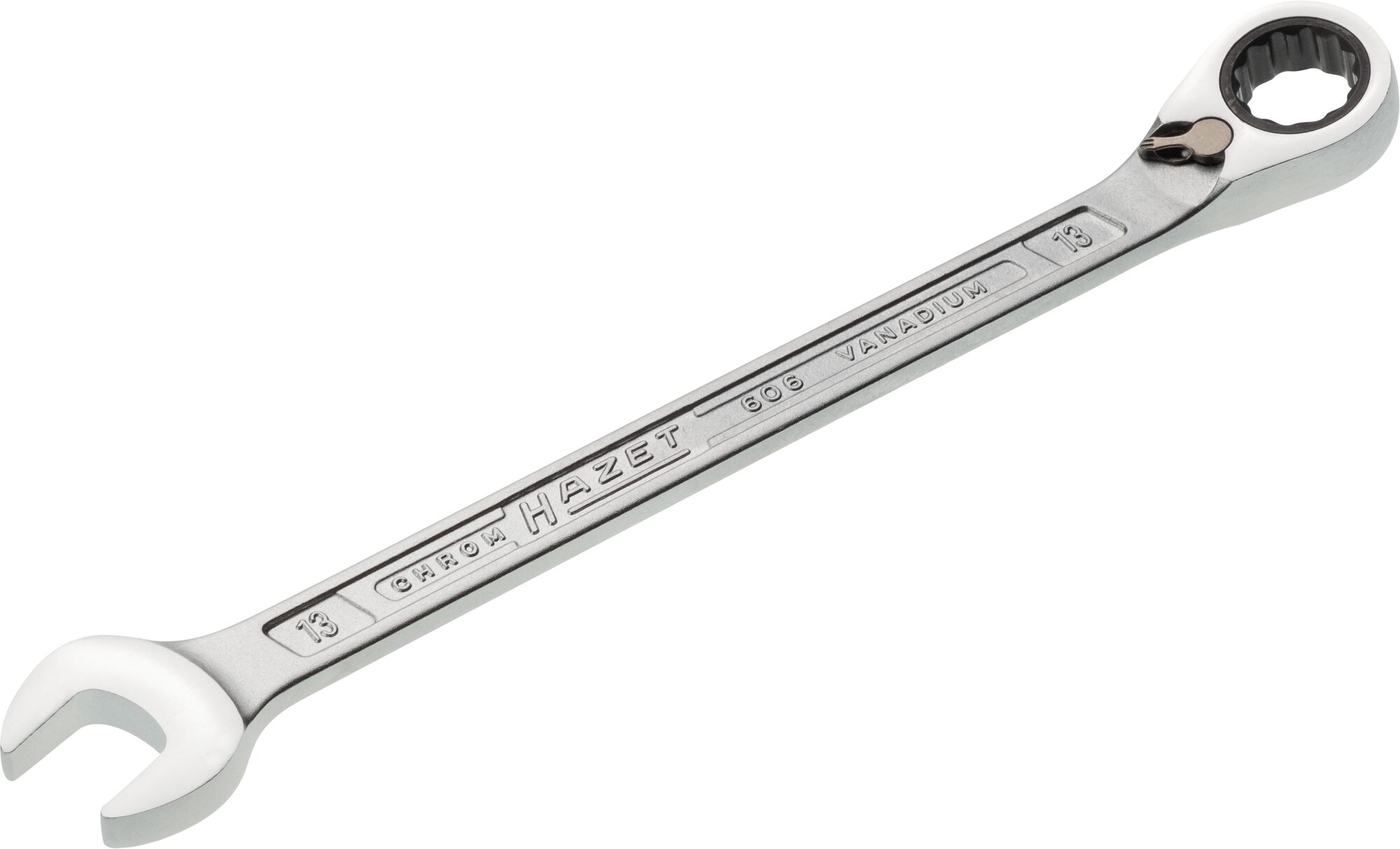 HAZET Ratelringsteeksleutel 606-13 · Buitentwaalfkant tractieprofiel · SW 13 mm