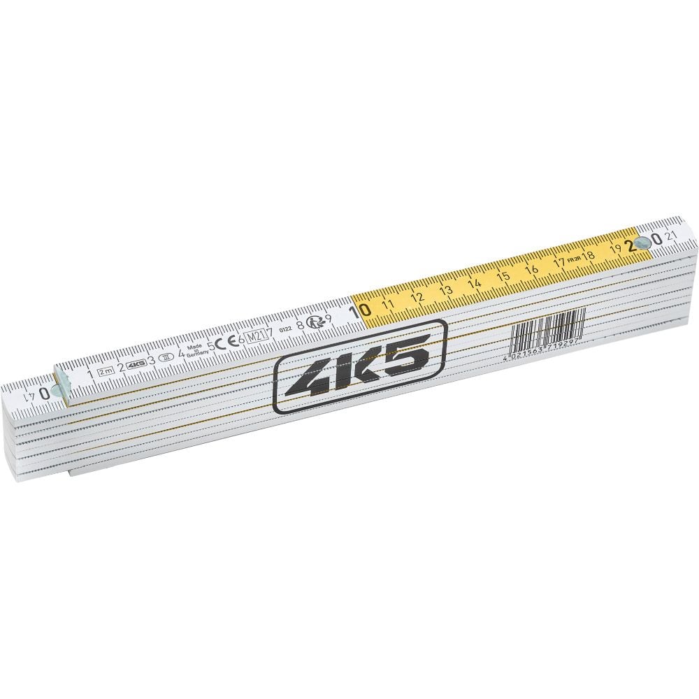 4K5 Tools FR2X Stabiele duimstok met hoekmeter 606.105-2