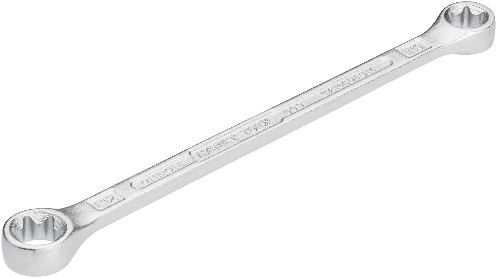 HAZET Dubbele ringsleutel 609-E10XE12 · Buiten-TORX®-profiel · SW E10, E12