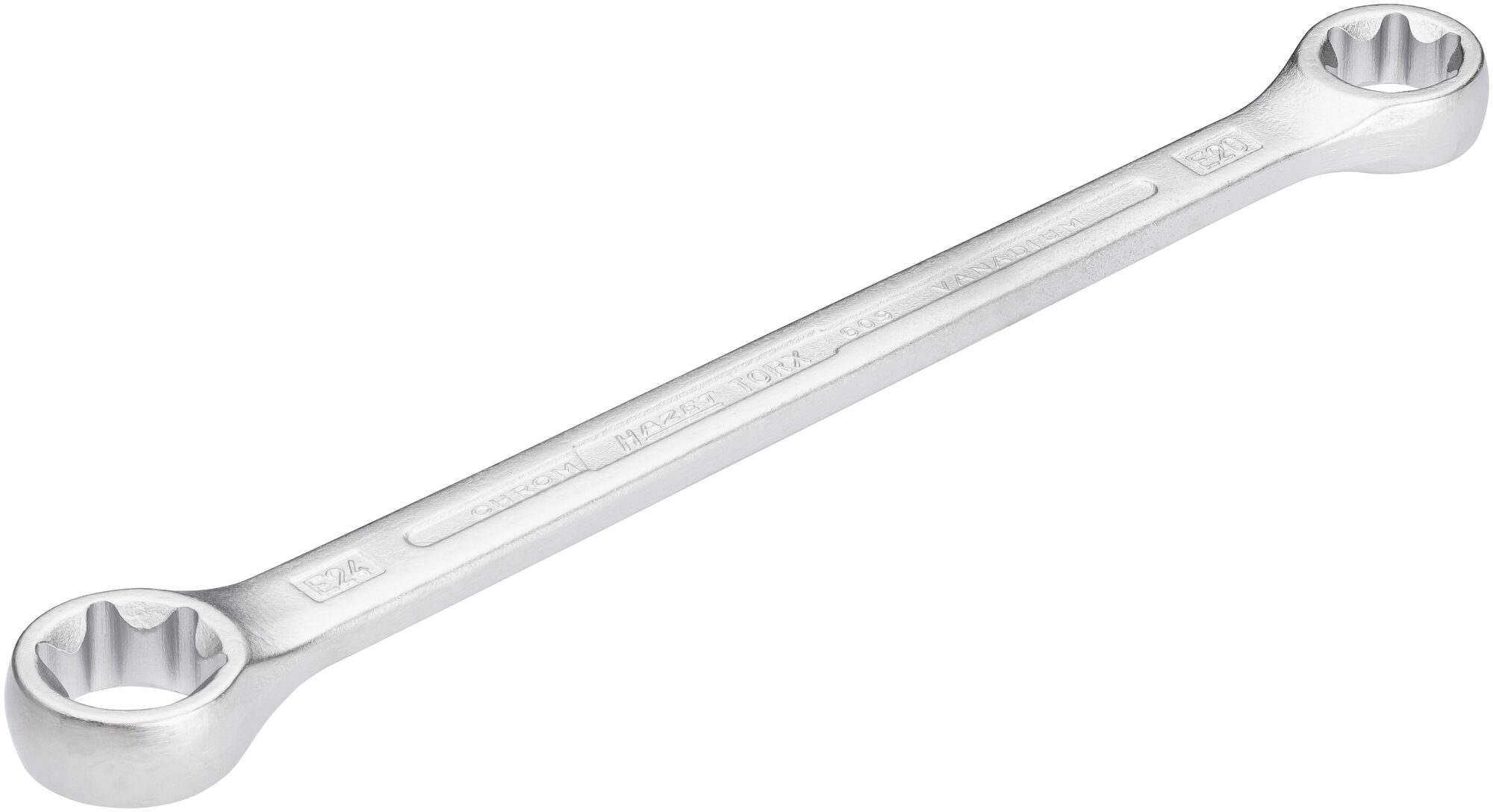 HAZET Dubbele ringsleutel 609-E20XE24 · Buiten-TORX®-profiel · SW E20, E24