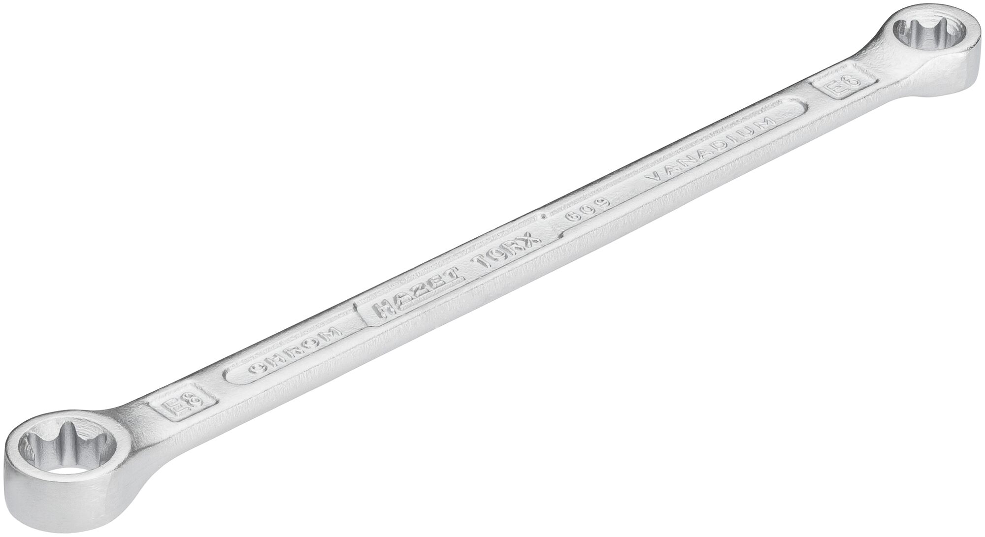 HAZET Dubbele ringsleutel 609-E6XE8 · Buiten-TORX®-profiel · SW E6, E8