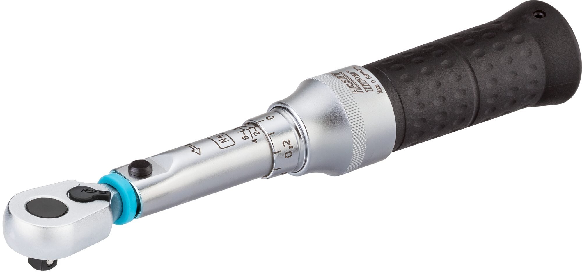 HAZET Momentsleutel 6106-1CT - Draaimomentbereik min-max: 1 - 6 Nm - Nauwkeurigheid: 4% - 1/4 inch (6,3 mm) vierkant massief - Lengte: 197 mm