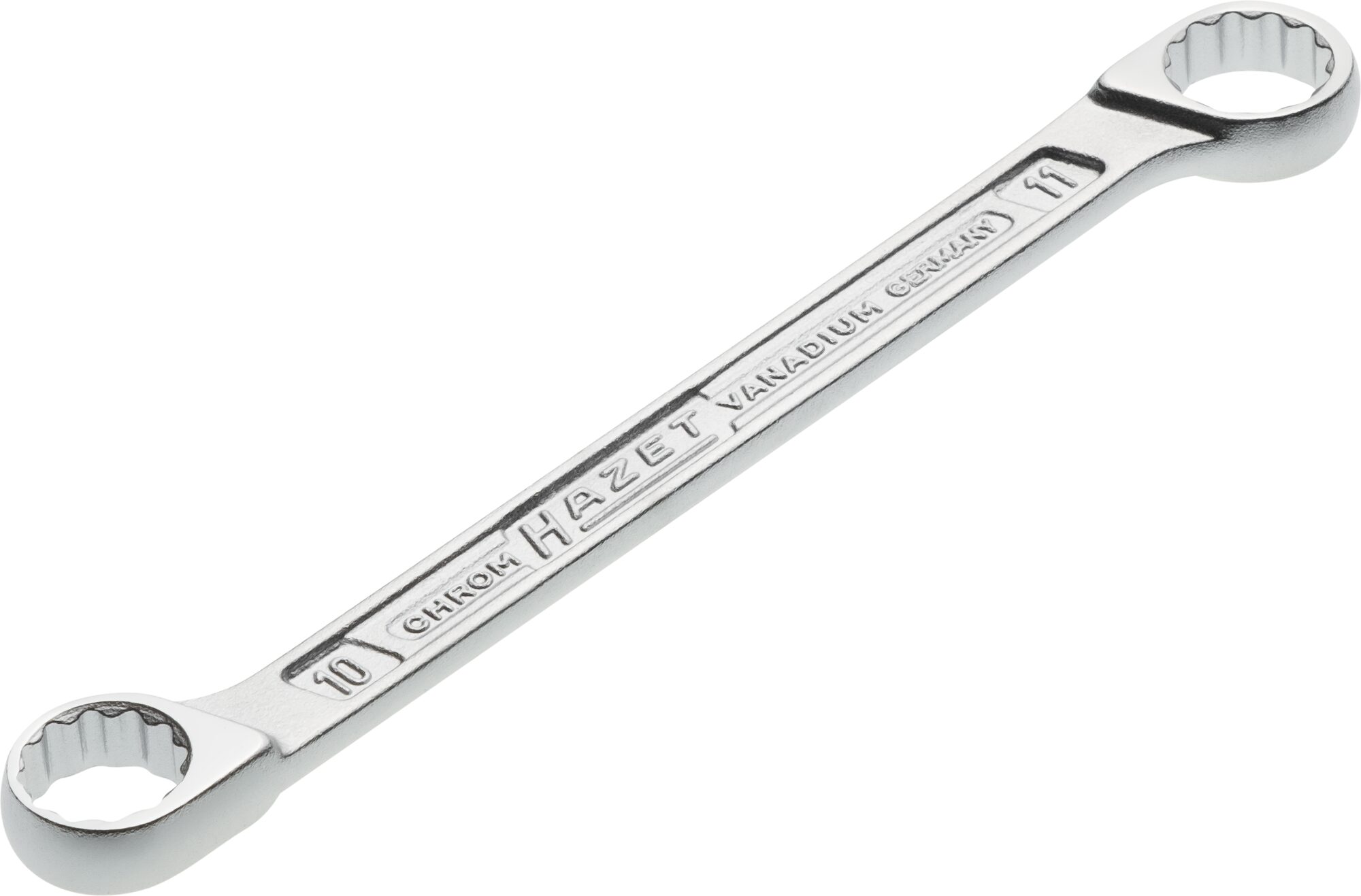 HAZET Dubbele ringsleutel 610N-10X11 · Buitentwaalfkant tractieprofiel · SW 10 x 11 mm