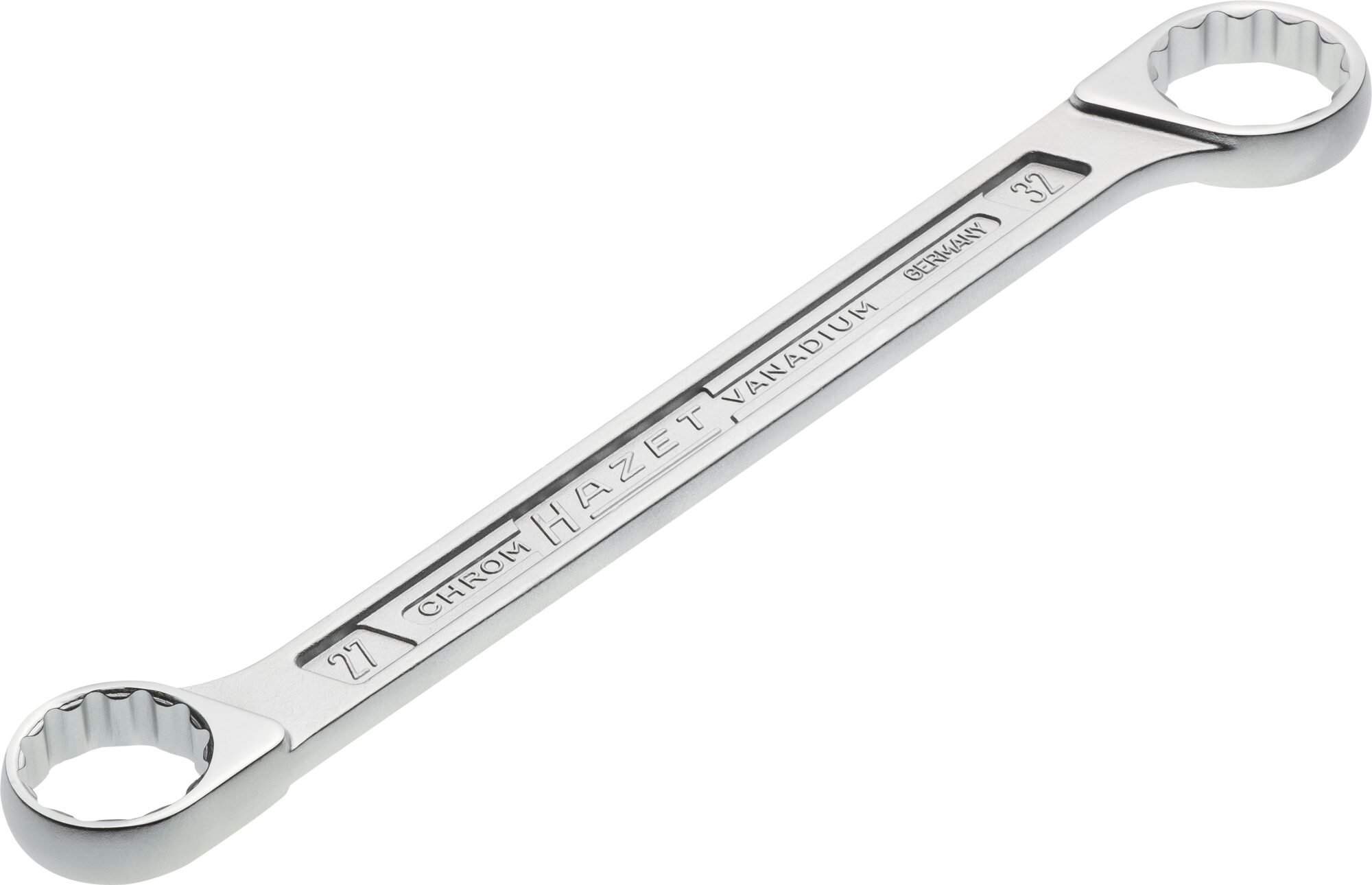 HAZET Dubbele ringsleutel 610N-27X32 · Buitentwaalfkant tractieprofiel · SW 27 x 32 mm