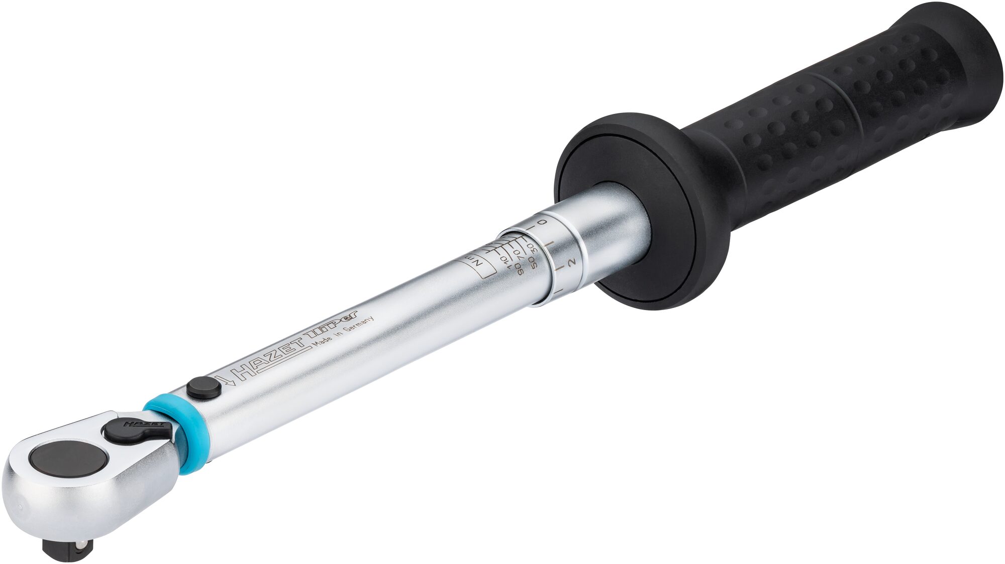 HAZET Momentsleutel 6111-1CT - Draaimomentbereik min-max: 20 - 120 Nm - Nauwkeurigheid: 2% - 3/8 inch (10 mm) vierkant massief - Lengte: 389 mm