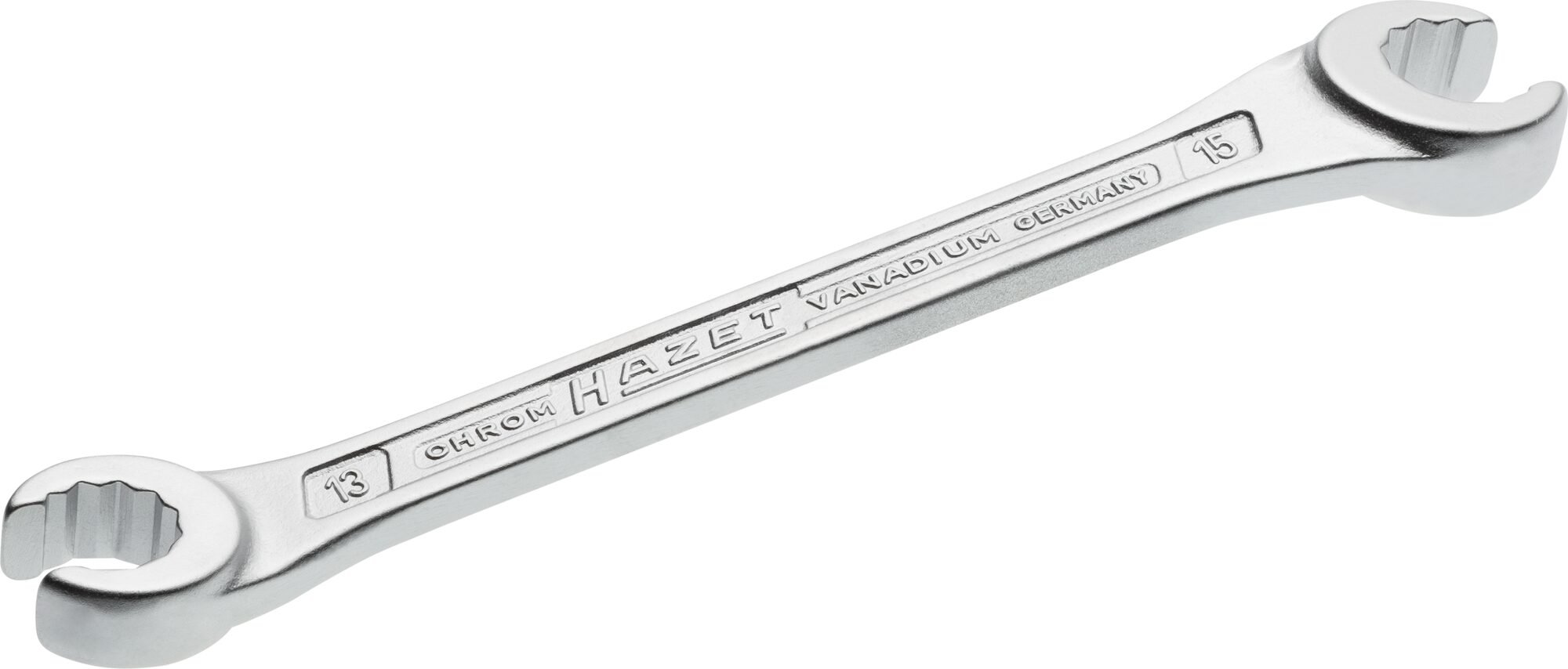 HAZET Dubbele ringsleutel · open 612-13X15 · Buitentwaalfkant profiel · SW 13 x 15 mm