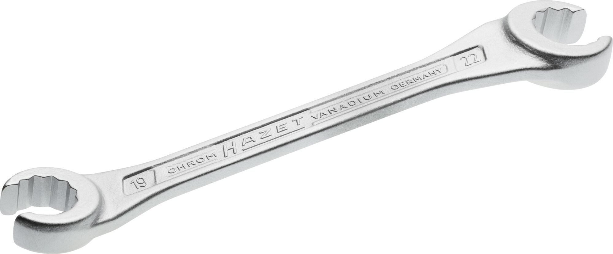 HAZET Dubbele ringsleutel · open 612-19X22 · Buitentwaalfkant profiel · SW 19 x 22 mm