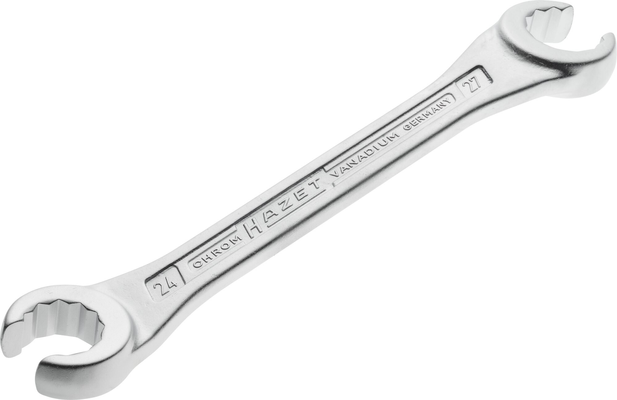HAZET Dubbele ringsleutel · open 612-24X27 · Buitentwaalfkant profiel · SW 24 x 27 mm