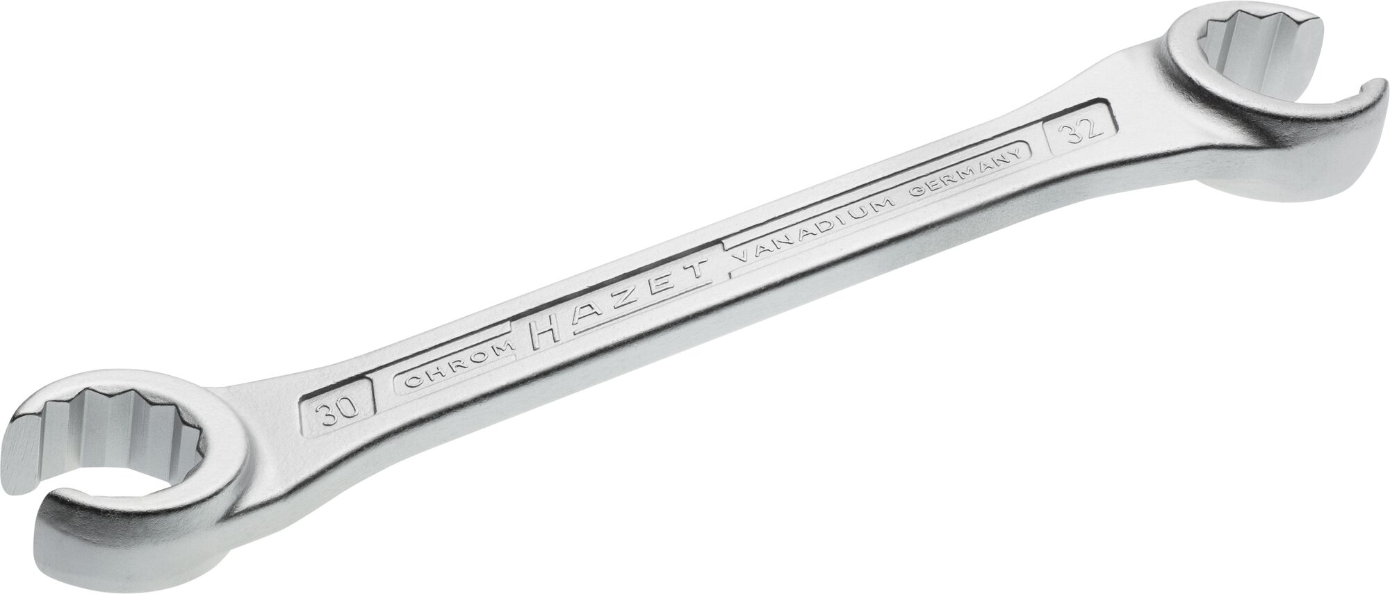 HAZET Dubbele ringsleutel · open 612-30X32 · Buitentwaalfkant profiel · SW 30 x 32 mm