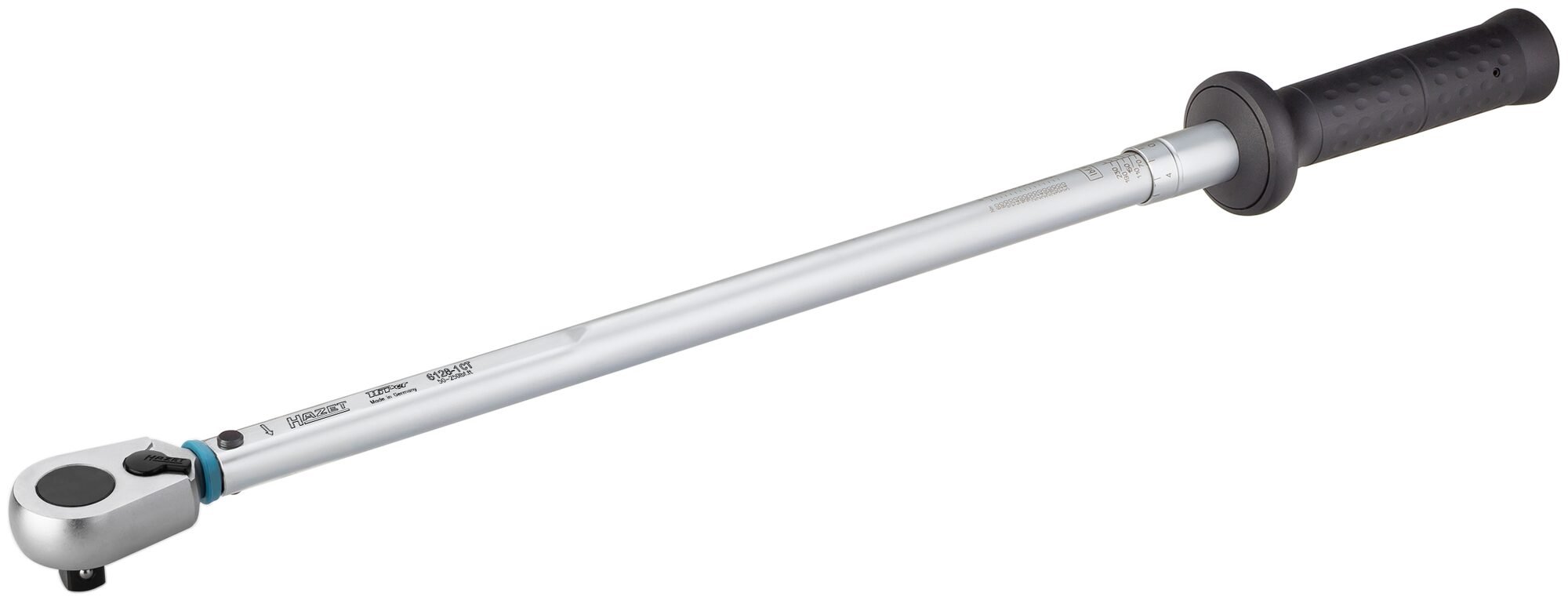 HAZET Momentsleutel - US-STANDAARD 6128-1CT - Draaimomentbereik min-max: 67.8 - 339 Nm - lbf min.-max.: 50 - 250 lbf.ft- Nauwkeurigheid: 3% - 1/2 inch