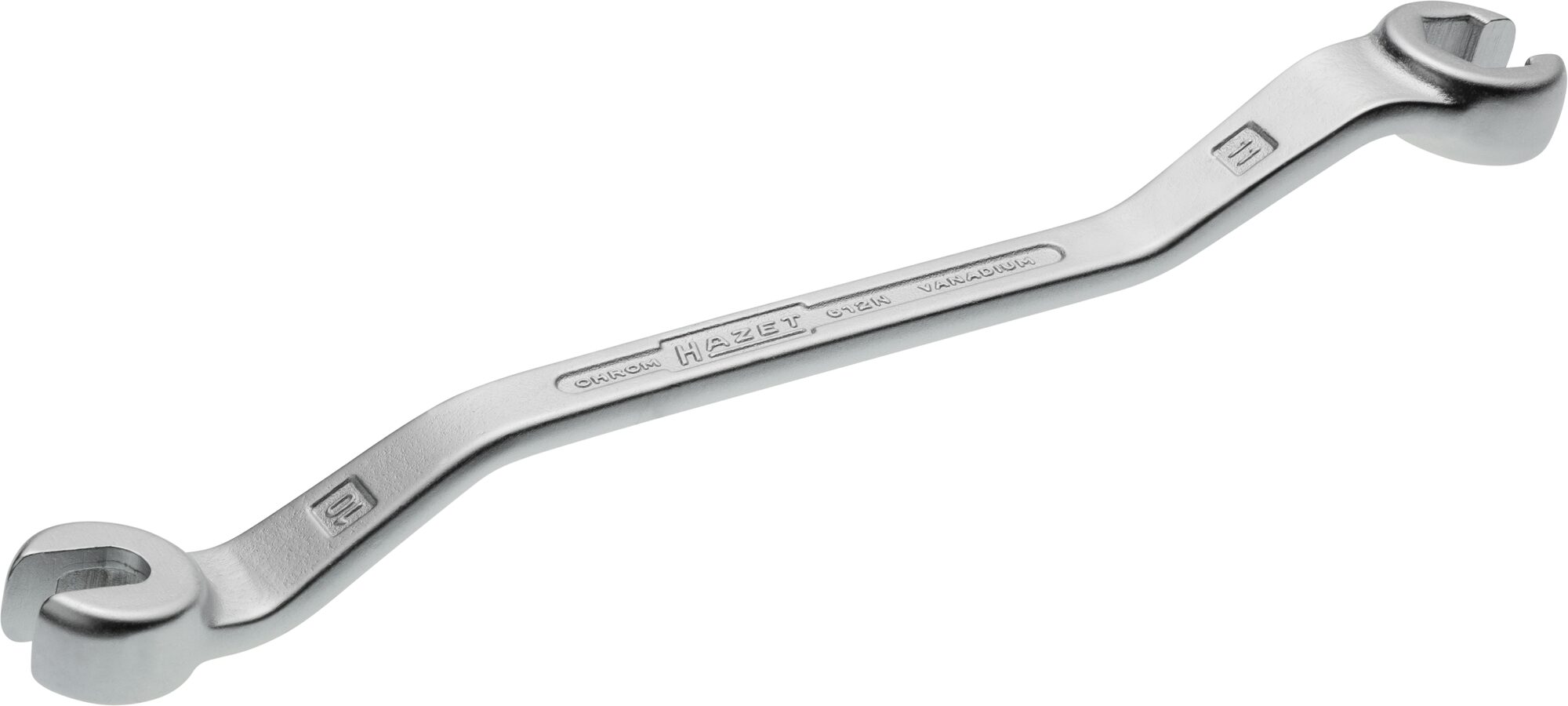 HAZET Dubbele ringsleutel · open 612N-10X11 · Buiten-zeskant-profiel · SW 10 x 11 mm