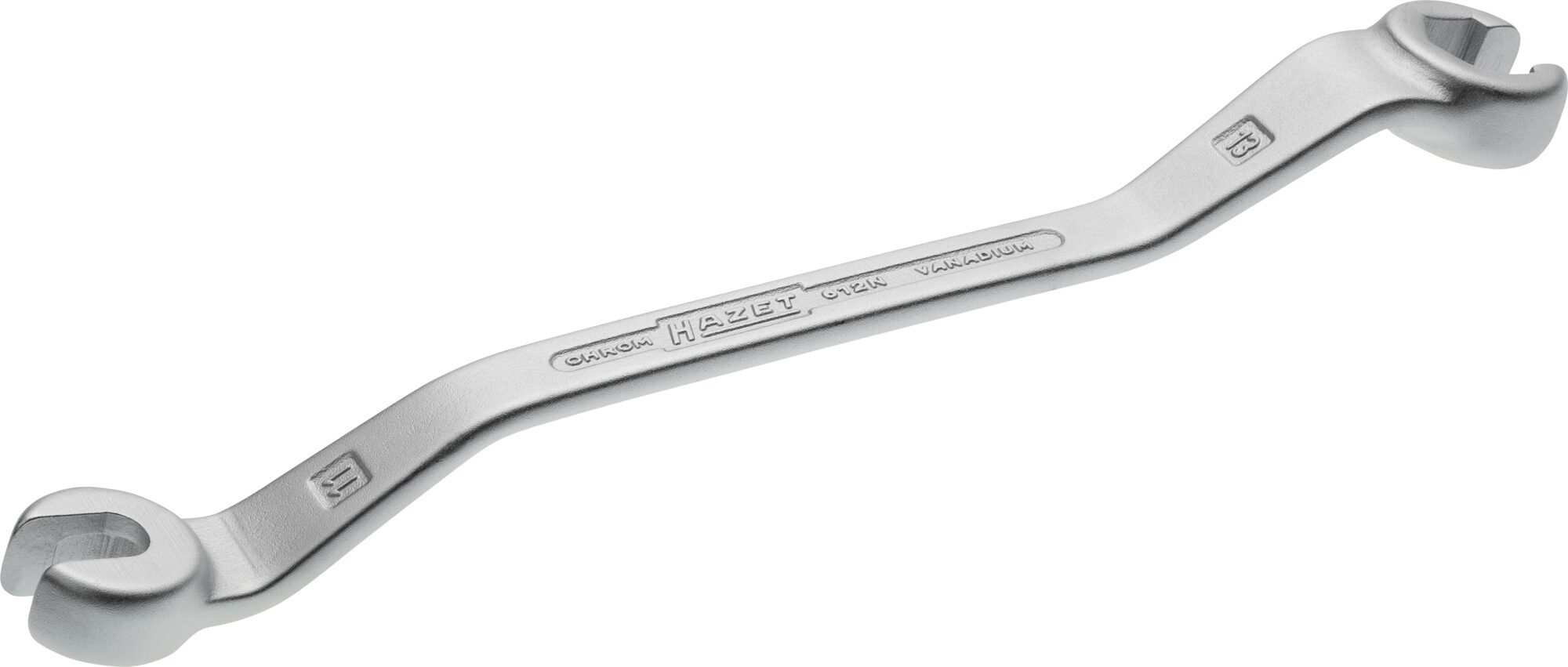HAZET Dubbele ringsleutel · open 612N-11X13 · Buiten-zeskant-profiel · SW 11 x 13 mm
