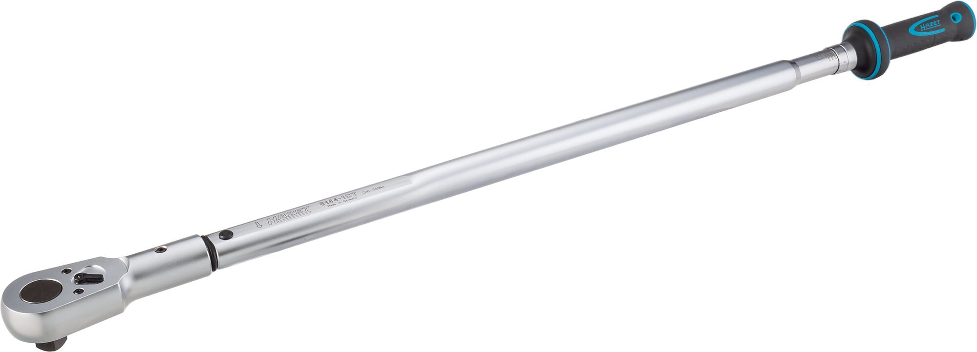 HAZET Momentsleutel 6144-1CT - Draaimomentbereik min-max: 200 - 500 Nm - Nauwkeurigheid: 2% - 3/4 inch (20 mm) vierkant massief - Lengte: 1046 mm