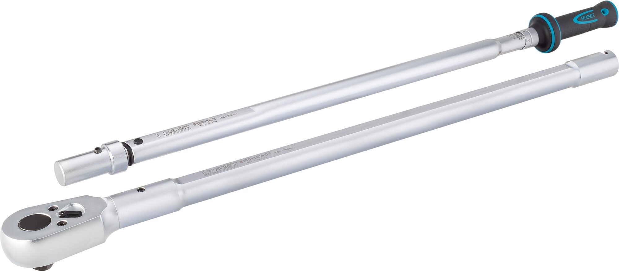 HAZET Momentsleutel 6150-1CT - Draaimomentbereik min-max: 400 - 1000 Nm - Nauwkeurigheid: 3% - 3/4 inch (20 mm) vierkant massief - Lengte: 1789 mm