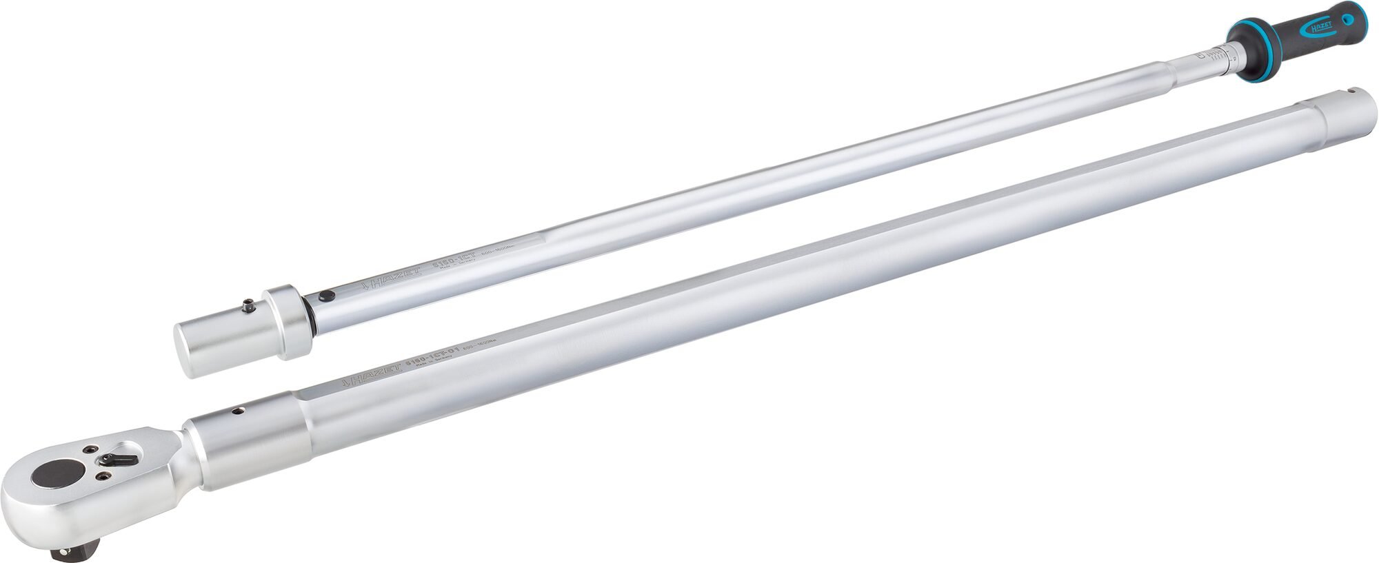 HAZET Momentsleutel 6160-1CT - Draaimomentbereik min-max: 600 - 1600 Nm - Nauwkeurigheid: 3% - 1 inch (25 mm) vierkant massief - Lengte: 2455 mm