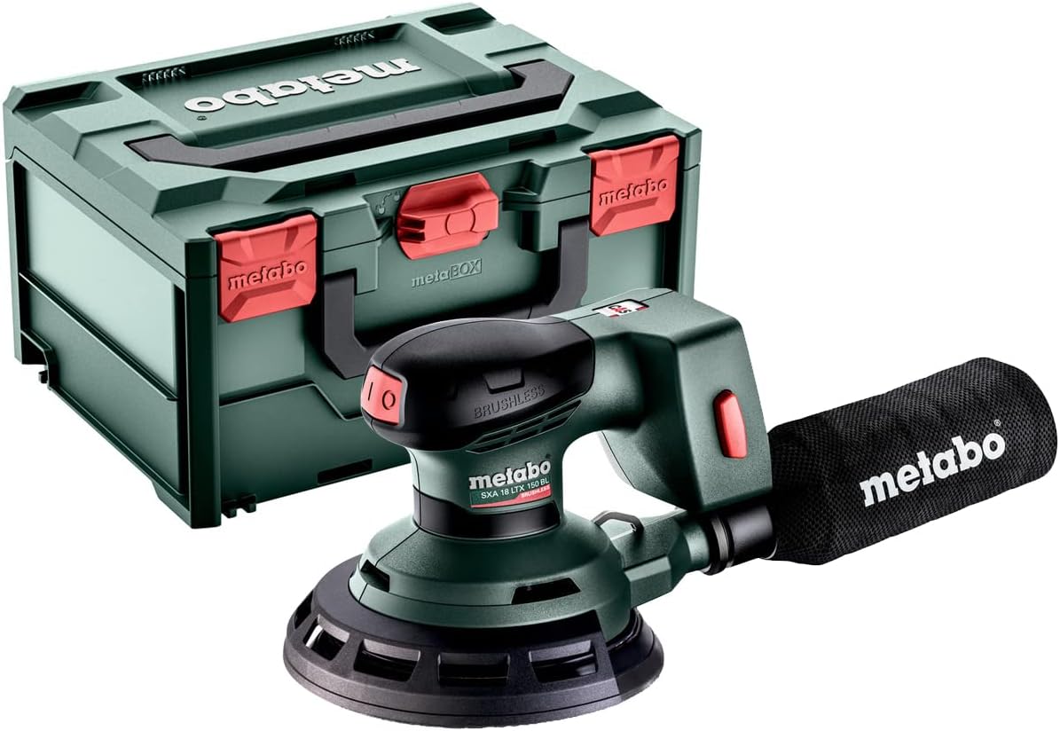 Metabo SXA 18 LTX 150 BL | Accu Excenterschuurmachine | 150 mm | 18V | zonder accu&apos;s en lader | In metaBOX 215 - 600411840