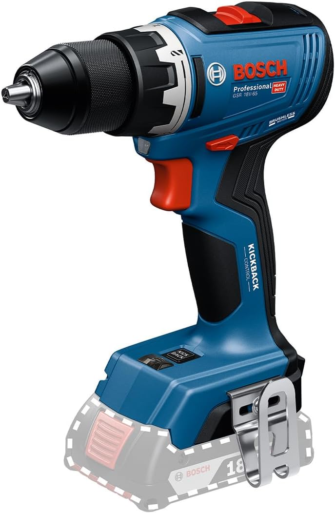 Bosch Blauw GSR 18V-65 accuboorschroevendraaier | 18V | Excl. accu's en lader - 06019N3200