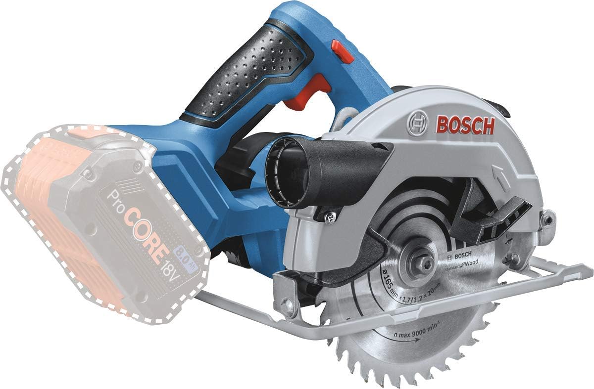 Bosch Blauw GKS 18V-57 - 18V Li-Ion Accu cirkelzaag body - 165mm | zonder accu's en lader - 06016A2200