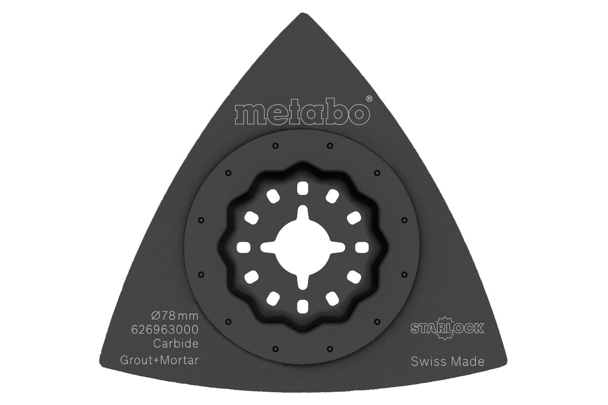 Metabo DRIEKHOEKSCHUURZOOL, VOEGEN/PLAMUUR, HM, 78 MM - 626963000