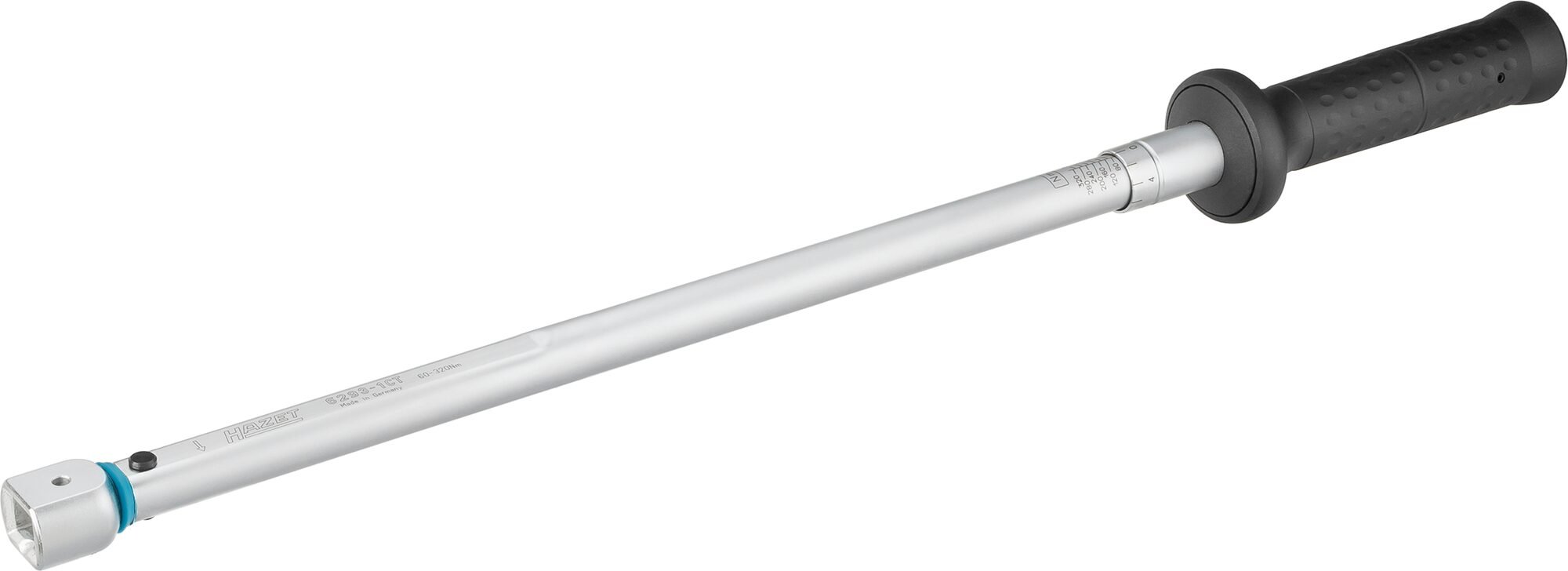 HAZET Momentsleutel 6293-1CT - Draaimomentbereik min-max: 60 - 320 Nm - Nauwkeurigheid: 2% - 14 x 18 mm insteekvierkant hol - Lengte: 625 mm